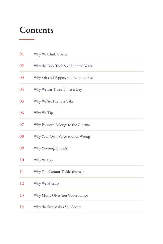 Contents page